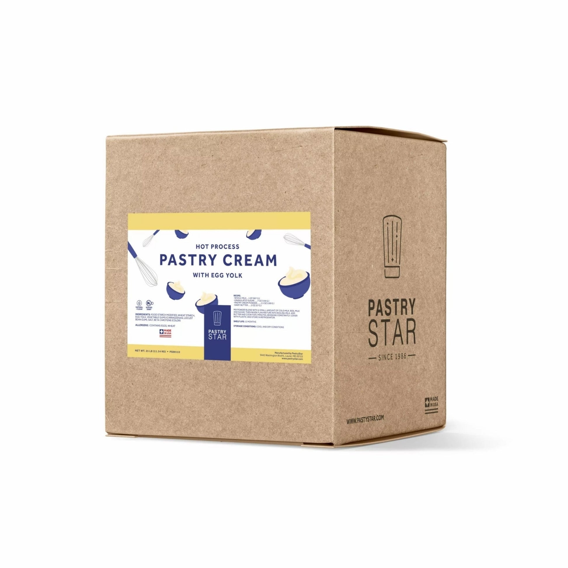 Wholesale Muttenberg Pastry Cream Powder - Hot Process 25lb- Bulk