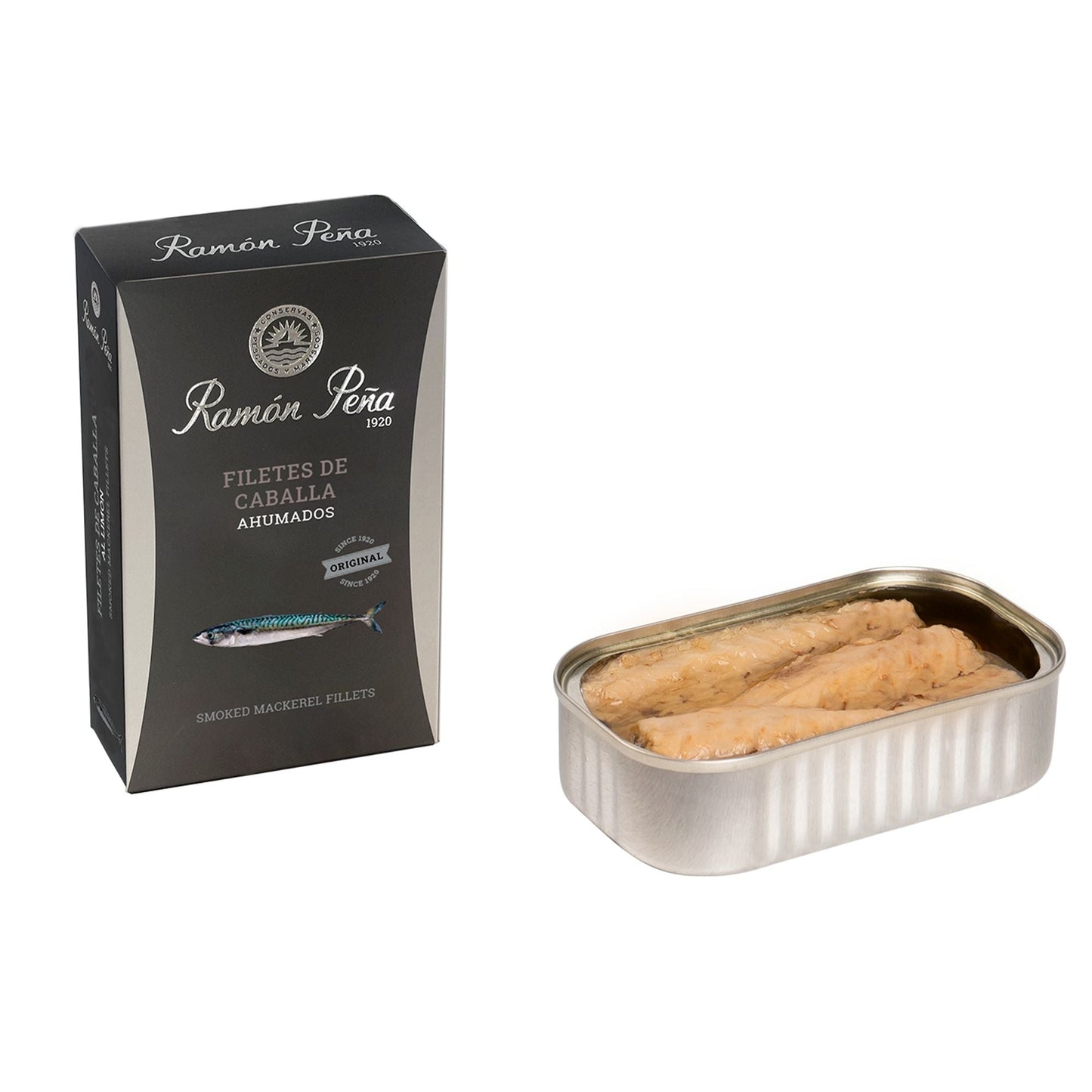 Wholesale Ramon Pena Silver Mackerel Fillets in Smoked Olive Oil ()- Bulk