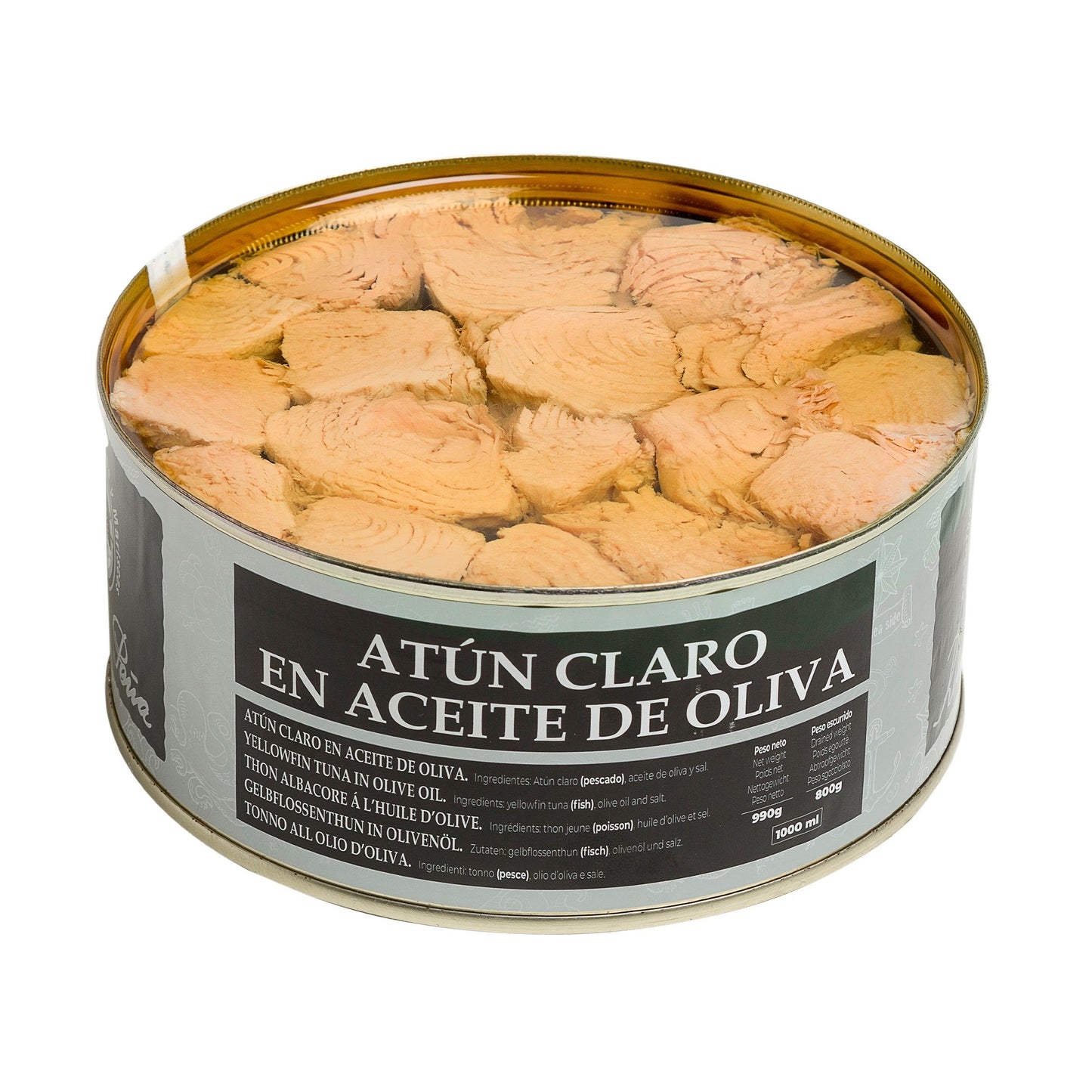 Wholesale Ramon Pena Silver Trunk Yellowfin Tuna (Atun Claro) in Olive Oil ()- Bulk