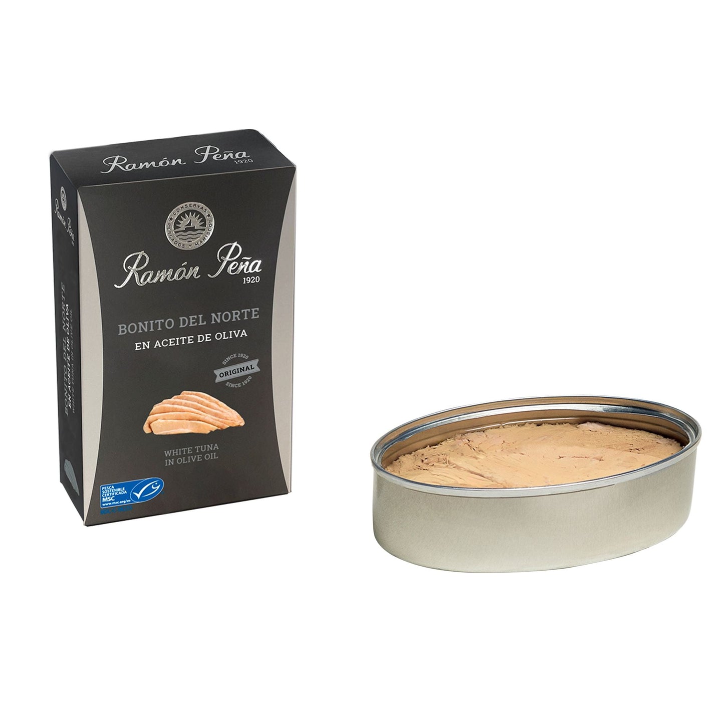 Wholesale Ramon Pena Silver White Tuna (Bonito del Norte) in Olive Oil.- Bulk