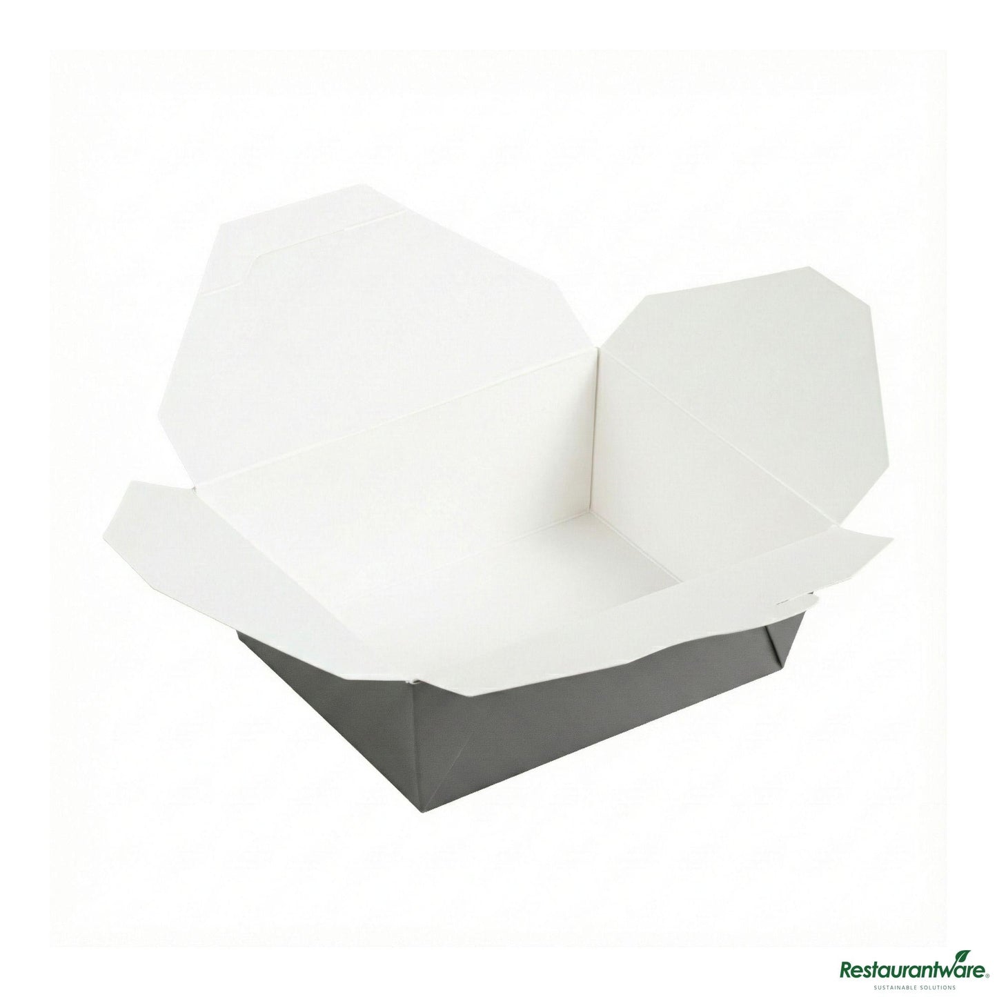 Wholesale Restaurantware Bio Tek 45 Oz Rectangle Gray Paper #8 Bio Box Take Out Container - 6 3/4" X 5 1/2" X 2 1/2"- Bulk