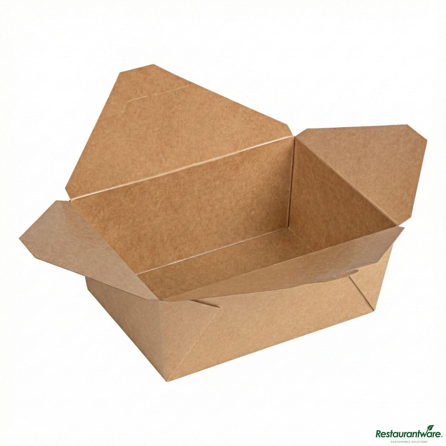 Wholesale Restaurantware Bio Tek 98 Oz Rectangle Kraft Paper #4 Bio Box Take Out Container - 8 1/2" X 6 1/4" X 3 1/2"- Bulk