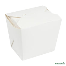 Wholesale Restaurantware Bio Tek 8 Oz Square White Paper Noodle Take Out Container - 2 3/4" X 2 1/4" X 2 1/2"- Bulk