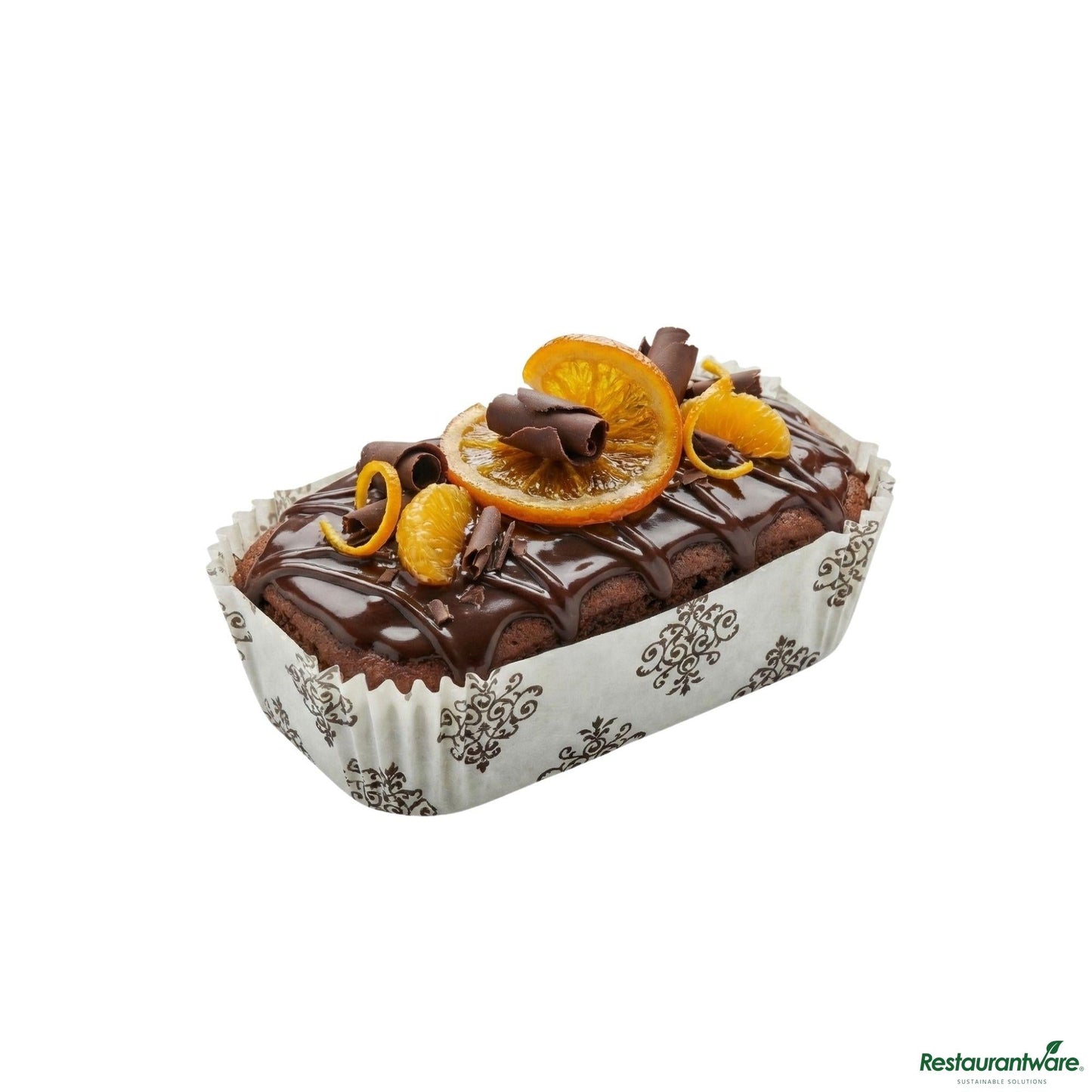 Wholesale Restaurantware Panificio 5 Oz Elliptical Vintage Floral Paper Large Baking Cup - Ridged - 4 1/2" X 2 1/2" X 1 1/4"- Bulk