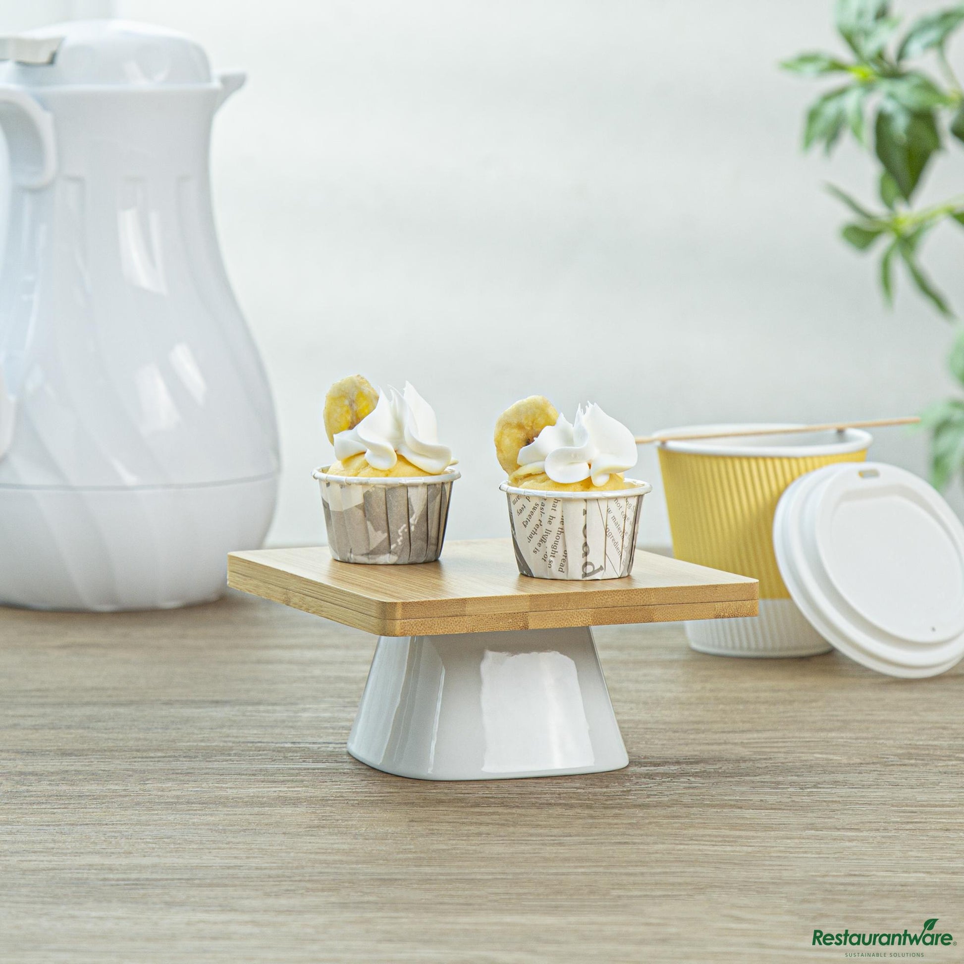 Wholesale Restaurantware Panificio 1 Oz Round Newsprint Paper Small Baking Cup - Pleated - 2" X 2" X 1 1/4"- Bulk