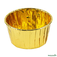 Wholesale Restaurantware 5.5 Oz Round Rose Gold Paper Large Baking Cup - Pleated - 3" X 3" X 1 1/2"- Bulk