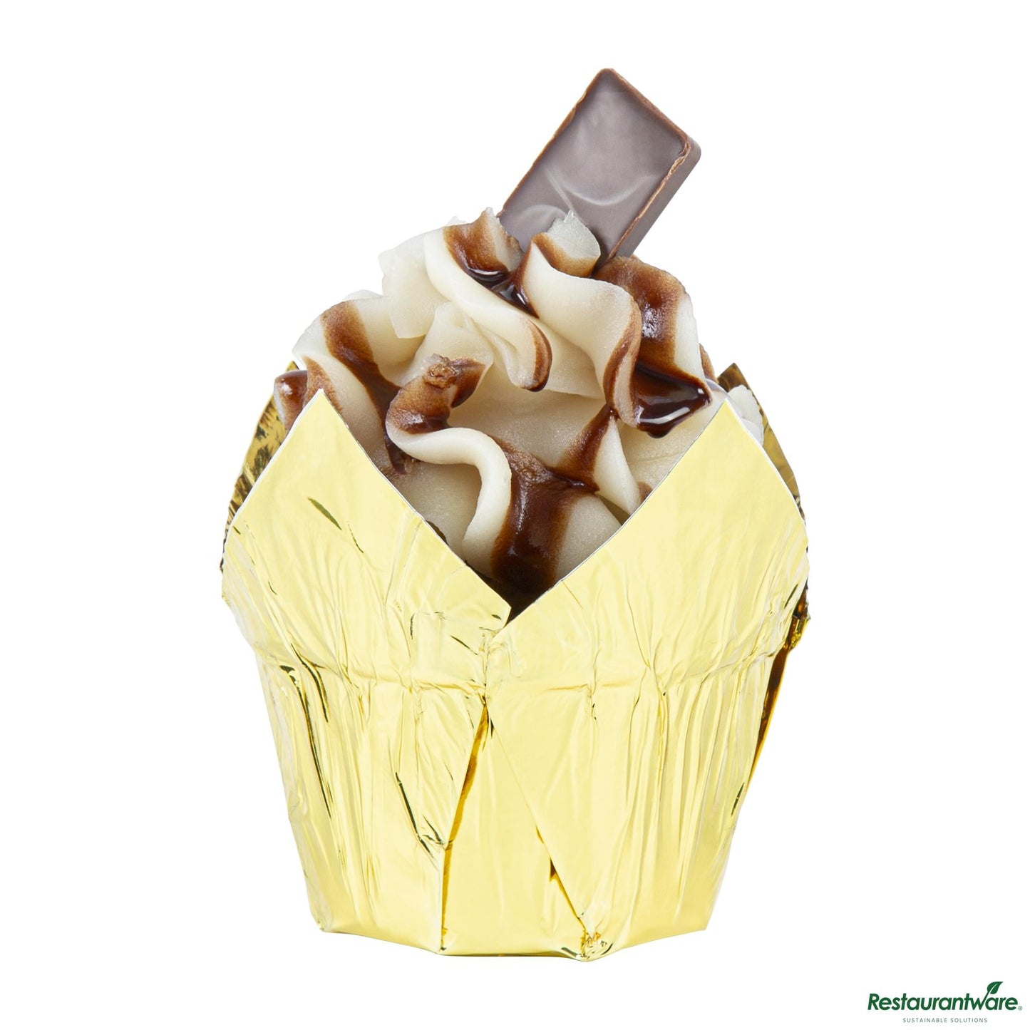 Wholesale Restaurantware 4 Oz Petal Rose Gold Paper Regular Baking Cup - 2 1/4" X 2 1/4" X 1 1/2"- Bulk