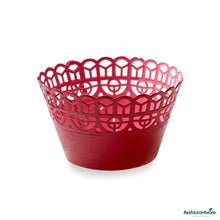 Wholesale Restaurantware Bellissimo Round Cherry Red Paper Cupcake Wrap - 2 1/4" X 2 1/4" X 2"- Bulk