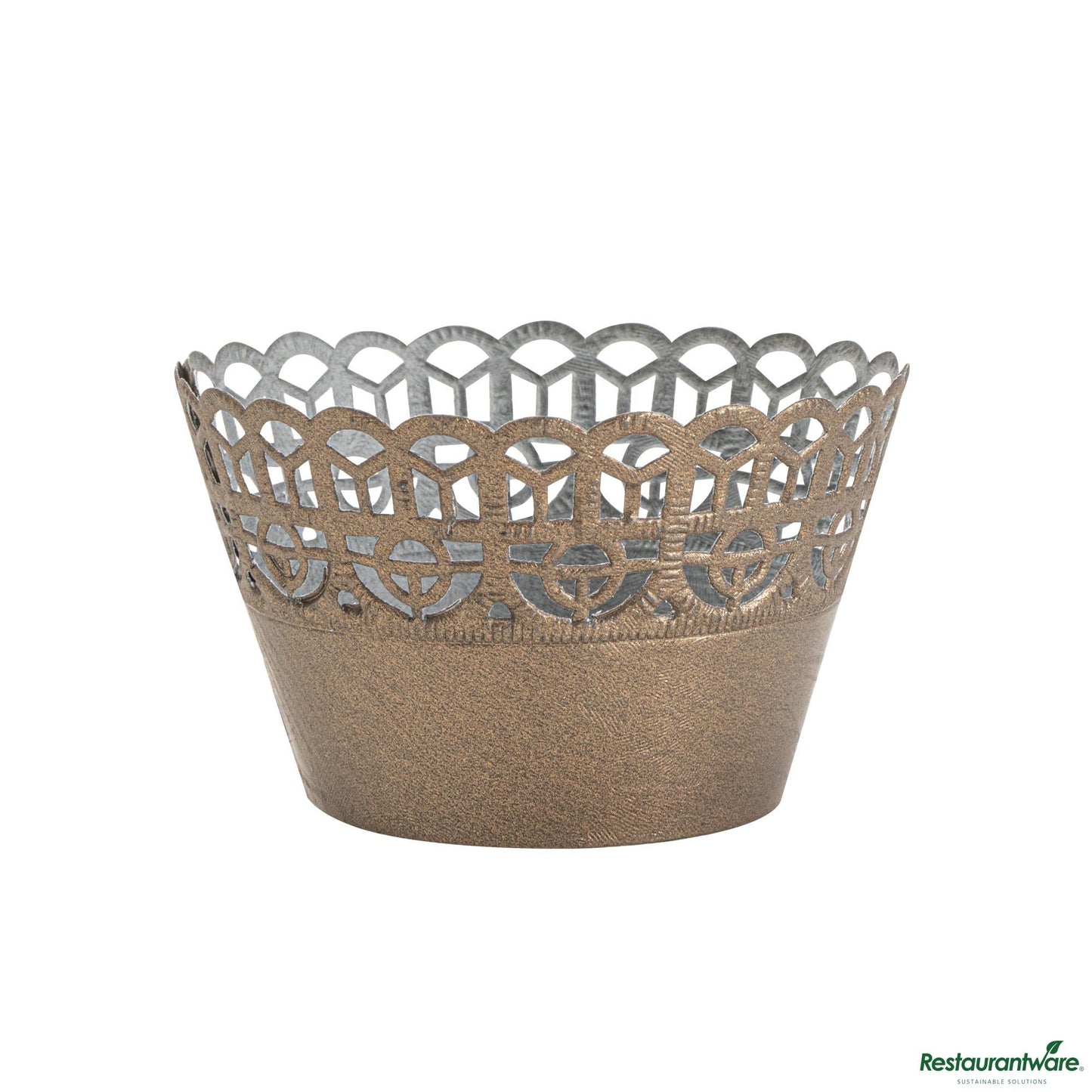 Wholesale Restaurantware Bellissimo Round Cocoa Brown Paper Cupcake Wrap - 2.2" X 2.2" X 1.9"- Bulk