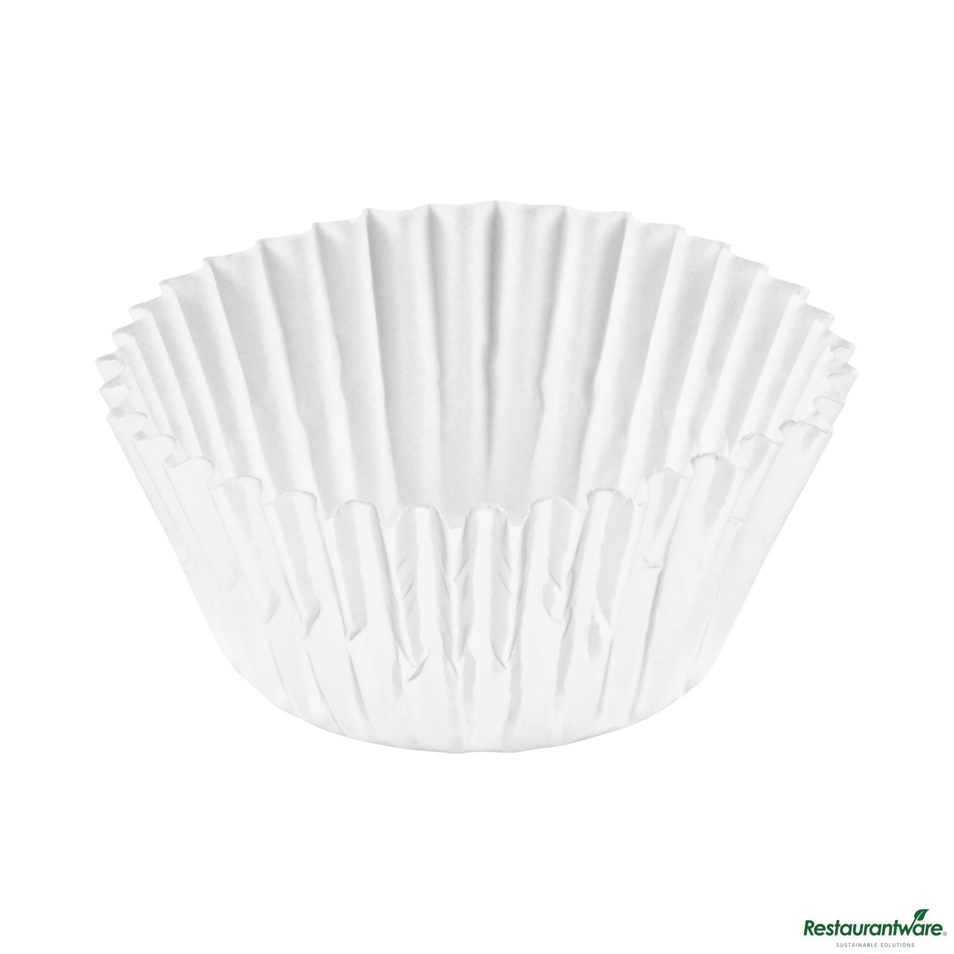 Wholesale Restaurantware 0.4 Oz Round Metallic Silver Paper Baking Cup - Foil-Coated - 1 1/4" X 1 1/4" X 3/4"- Bulk