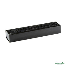 Wholesale Restaurantware Sentiero Rectangle Black Paper Macaron Box - Holds 5 Macarons - 10" X 2 1/4" X 1 1/2"- Bulk