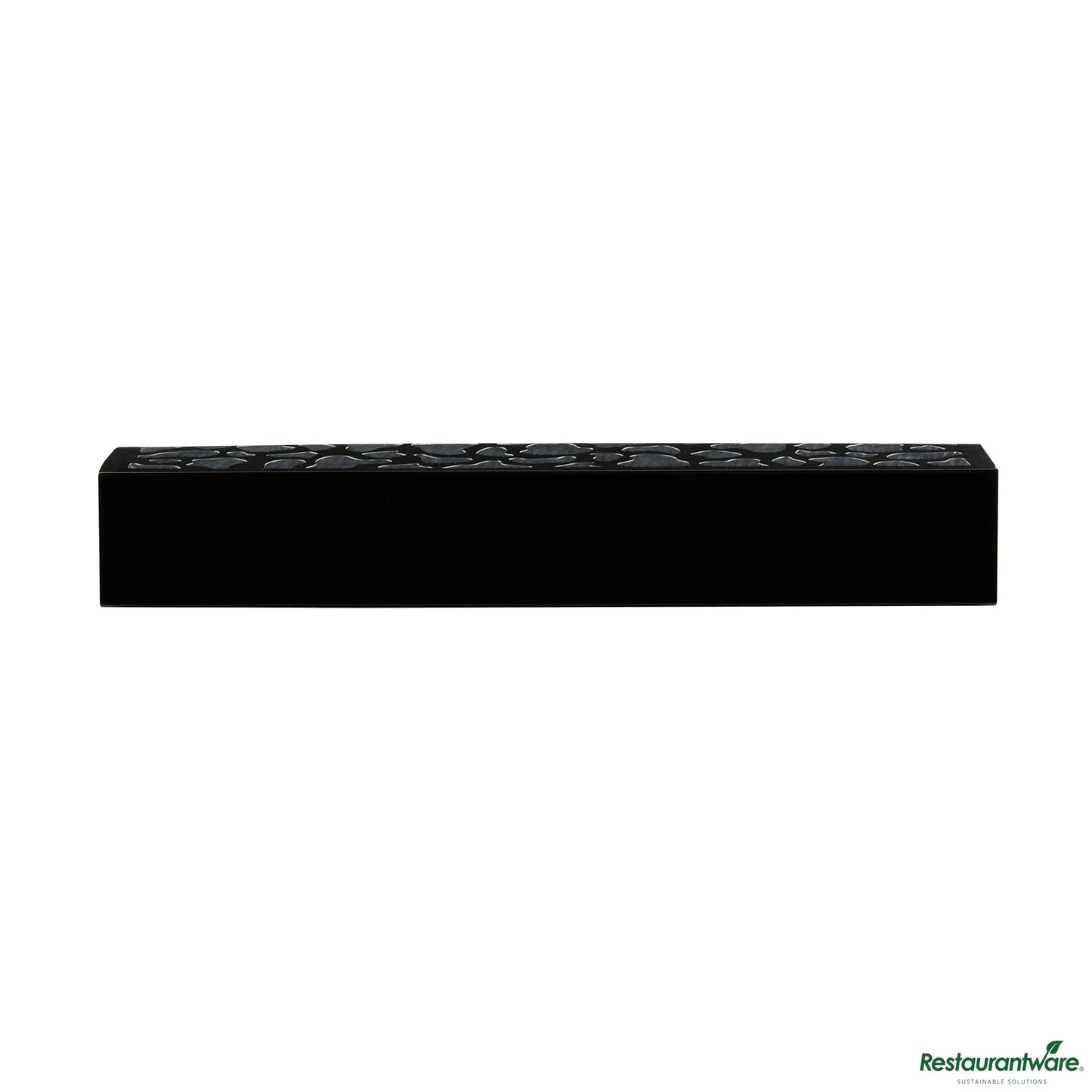 Wholesale Restaurantware Sentiero Rectangle Black Paper Macaron Box - Holds 5 Macarons - 10" X 2 1/4" X 1 1/2"- Bulk
