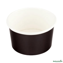 Wholesale Restaurantware Coppetta 3 Oz Round Black Paper to Go Cup - 3" X 3" X 1 3/4"- Bulk