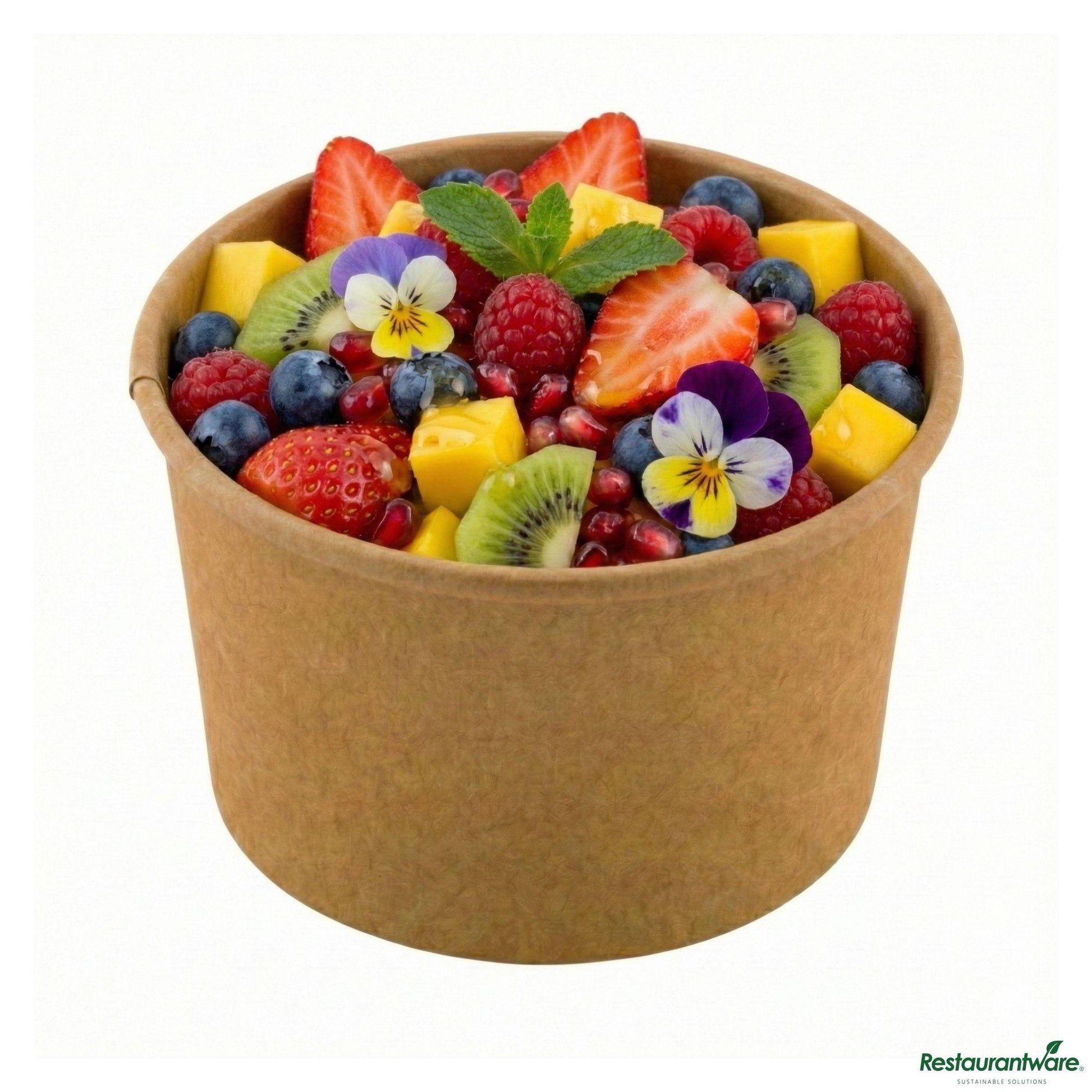 Wholesale Restaurantware Coppetta 3 Oz Round Kraft Paper to Go Cup - 3" X 3" X 1 3/4"- Bulk