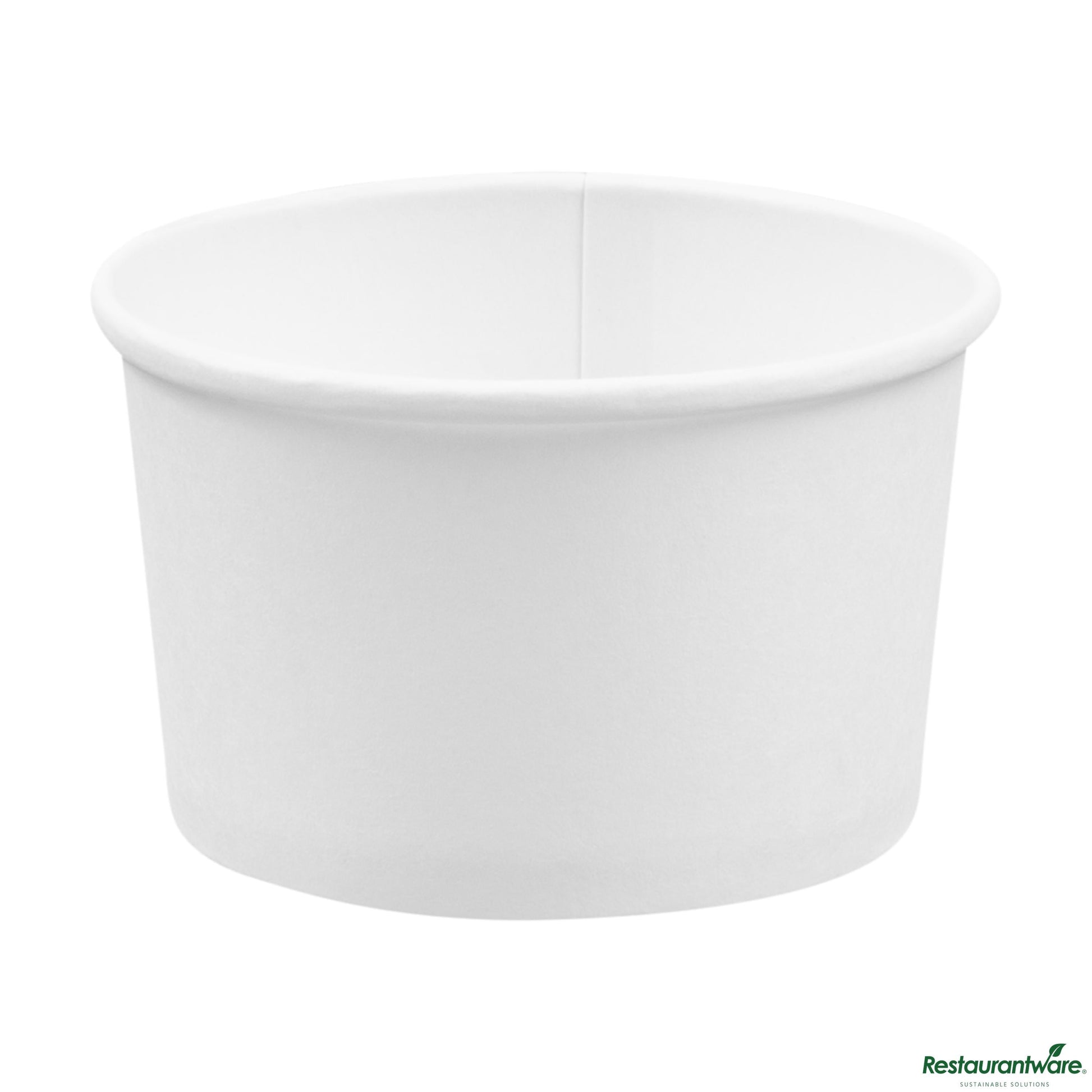 Wholesale Restaurantware Coppetta 3 Oz Round White Paper to Go Cup - 3" X 3" X 1 3/4"- Bulk