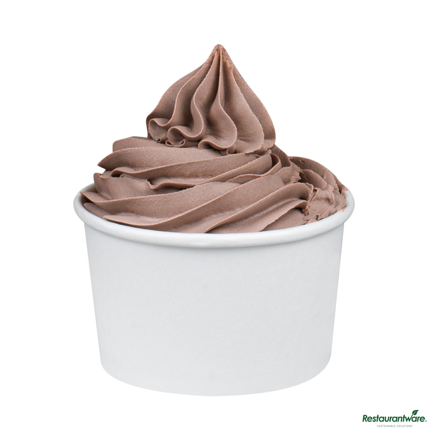 Wholesale Restaurantware Coppetta 3 Oz Round White Paper to Go Cup - 3" X 3" X 1 3/4"- Bulk