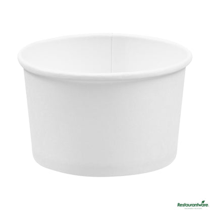 Wholesale Restaurantware Coppetta 3 Oz Round White Paper to Go Cup - 3" X 3" X 1 3/4"- Bulk