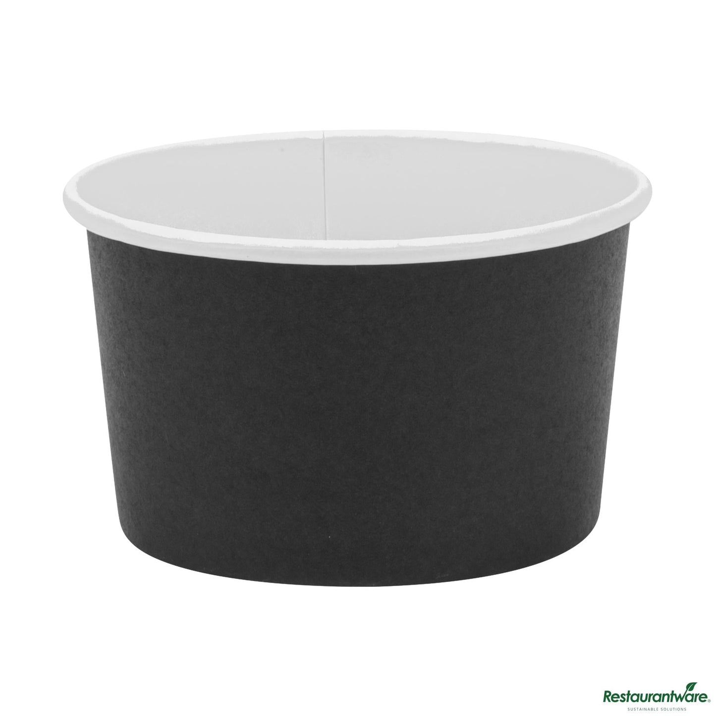Wholesale Restaurantware Coppetta 5 Oz Round Black Paper to Go Cup - 3 1/4" X 3 1/4" X 2"- Bulk