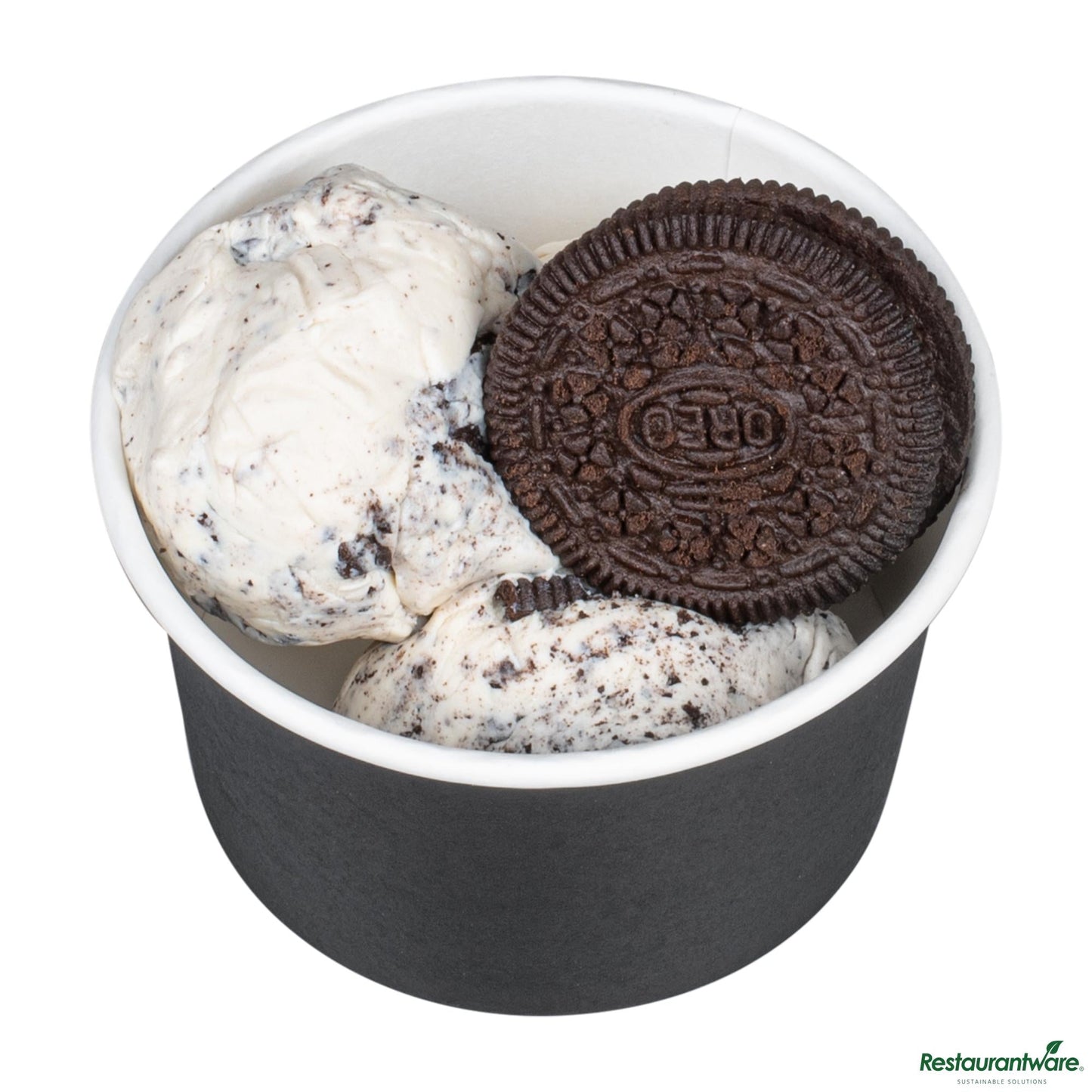 Wholesale Restaurantware Coppetta 5 Oz Round Black Paper to Go Cup - 3 1/4" X 3 1/4" X 2"- Bulk