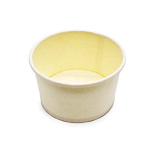 Wholesale Restaurantware Coppetta 5 Oz Round White Paper to Go Cup - 3 1/4" X 3 1/4" X 2"- Bulk