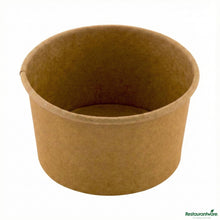 Wholesale Restaurantware 8 Oz Round Kraft Paper to Go Cup - 3.7" X 3.7" X 2.2"- Bulk