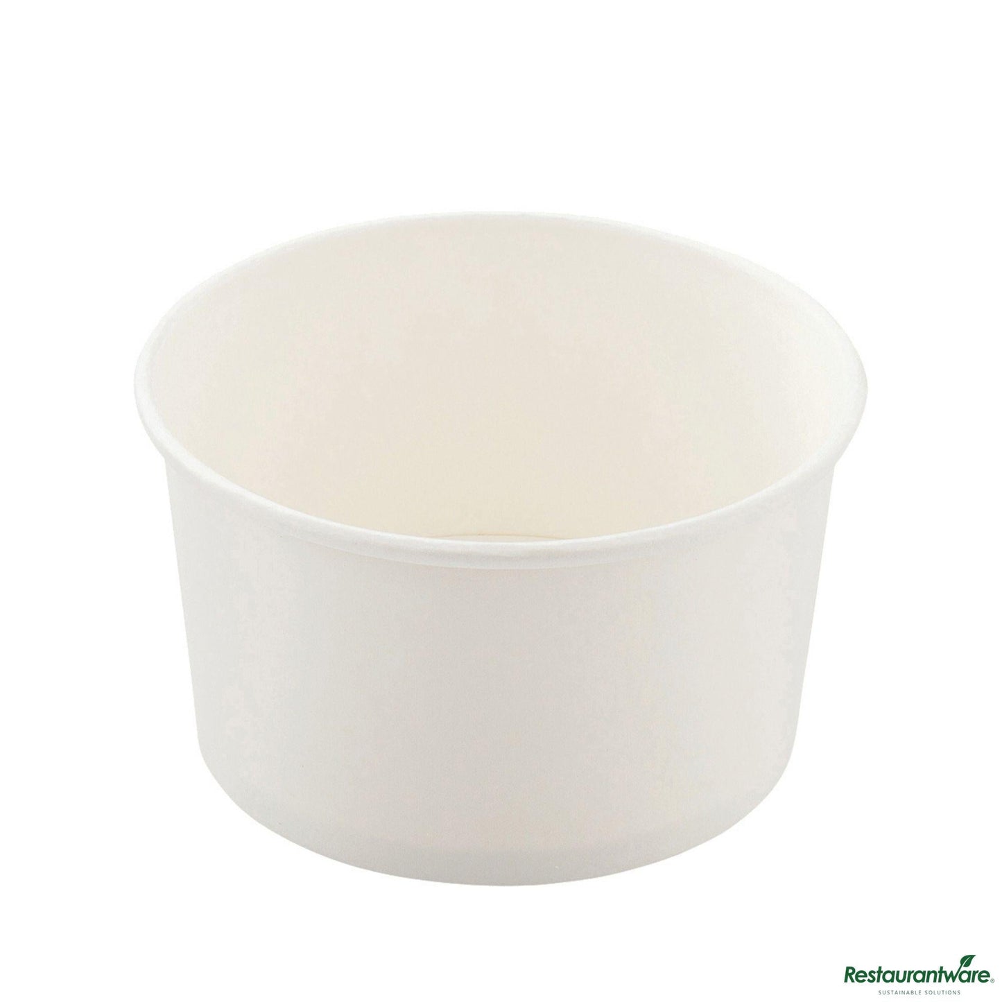 Wholesale Restaurantware Coppetta 8 Oz Round White Paper to Go Cup - 3 3/4" X 3 3/4" X 2 1/4"- Bulk