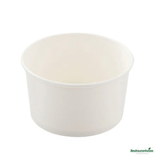 Wholesale Restaurantware Coppetta 8 Oz Round White Paper to Go Cup - 3 3/4" X 3 3/4" X 2 1/4"- Bulk
