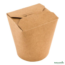 Wholesale Restaurantware Bio Tek 32 Oz Round Kraft Paper Noodle Take Out Container - 4" X 3 1/2" X 4 1/2"- Bulk