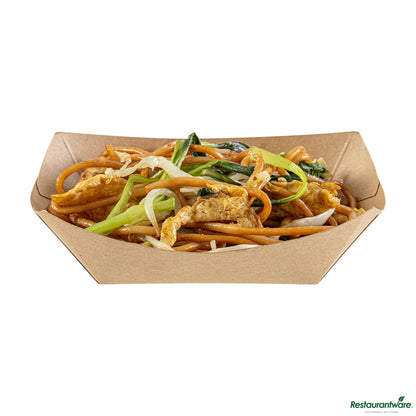 Wholesale Restaurantware Bio Tek 6 Oz Kraft Paper #40 Boat - 3 1/4" X 2" X 1 1/2"- Bulk