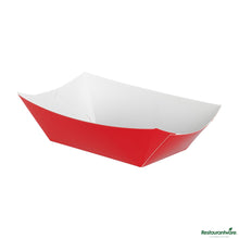 Wholesale Restaurantware Bio Tek 6 Oz Red Paper #40 Boat - 3 1/4" X 2" X 1 1/2"- Bulk