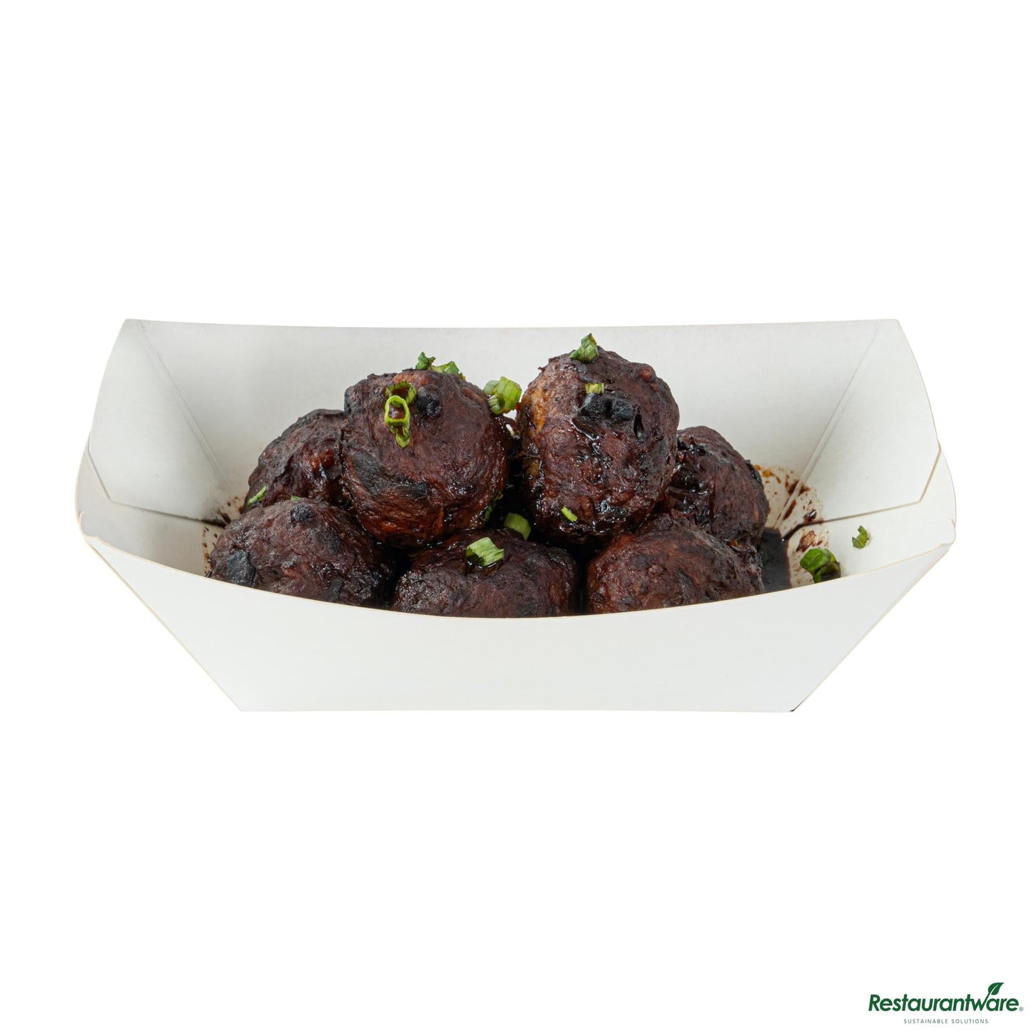 Wholesale Restaurantware Bio Tek 6 Oz White Paper #40 Boat - 3 1/4" X 2" X 1 1/2"- Bulk