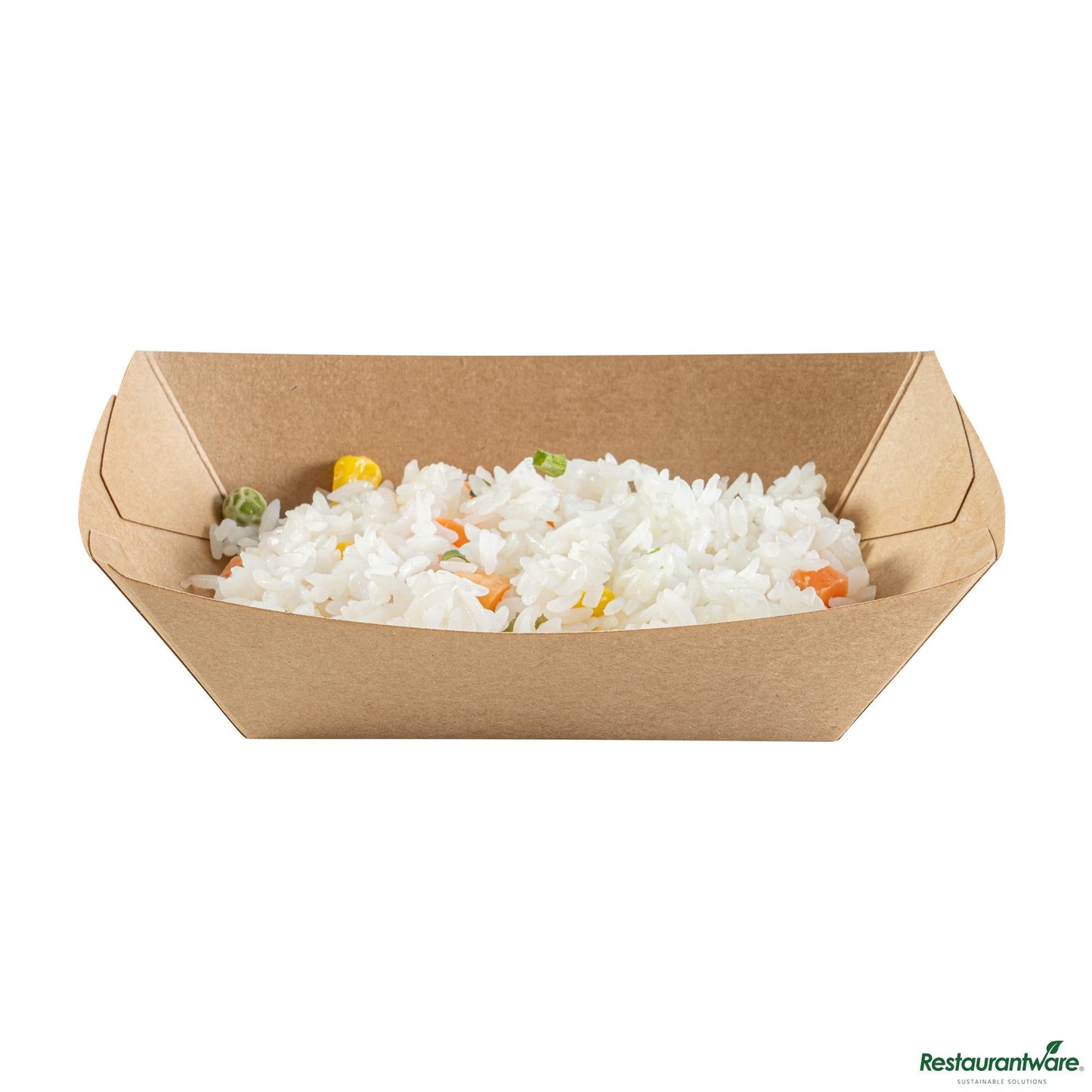 Wholesale Restaurantware Bio Tek 1/2 Lb Kraft Paper #50 Boat - 4 1/4" X 2 3/4" X 1 1/2"- Bulk