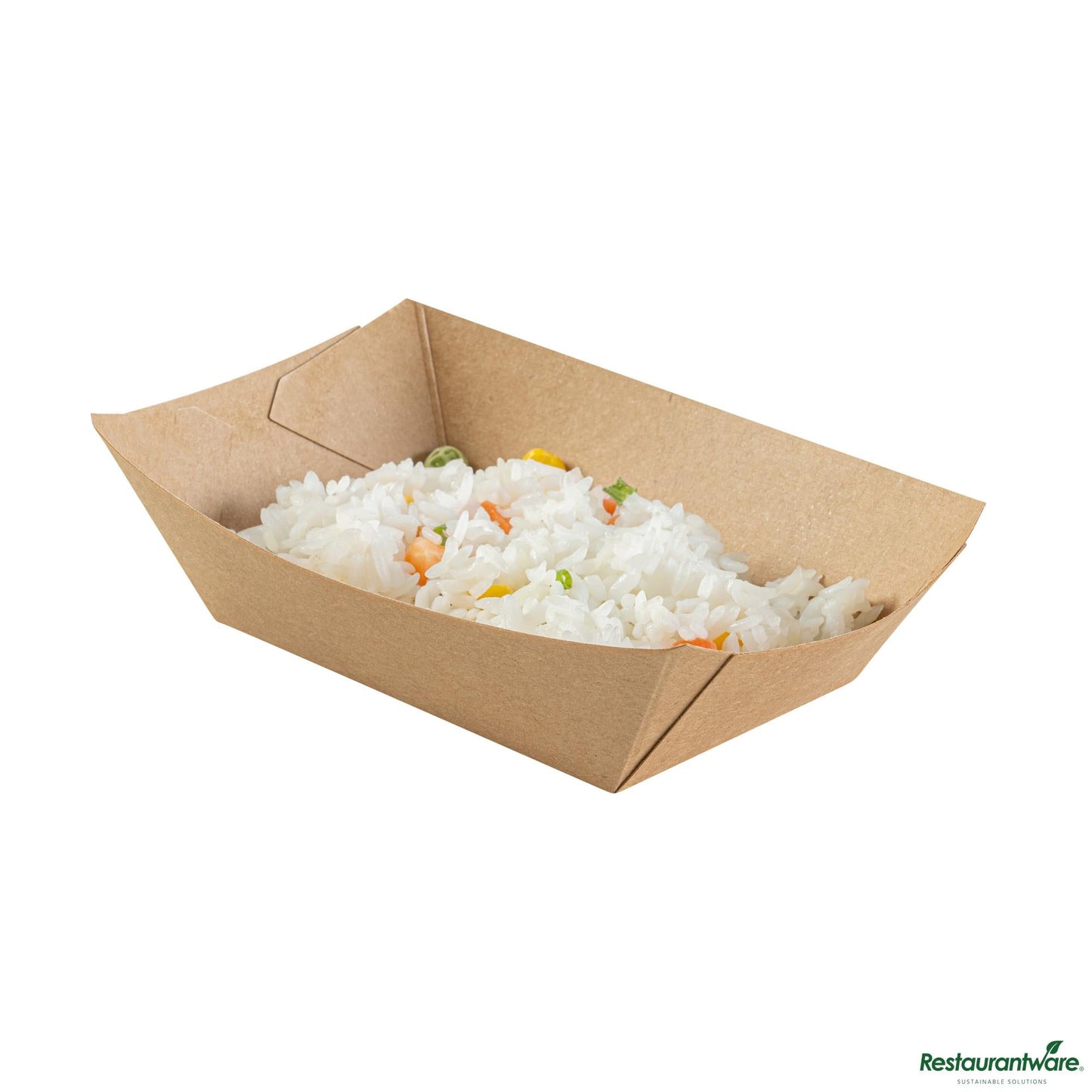 Wholesale Restaurantware 1/2 Lb Kraft Paper #50 Boat - 4.3" X 2.8" X 1.8"- Bulk