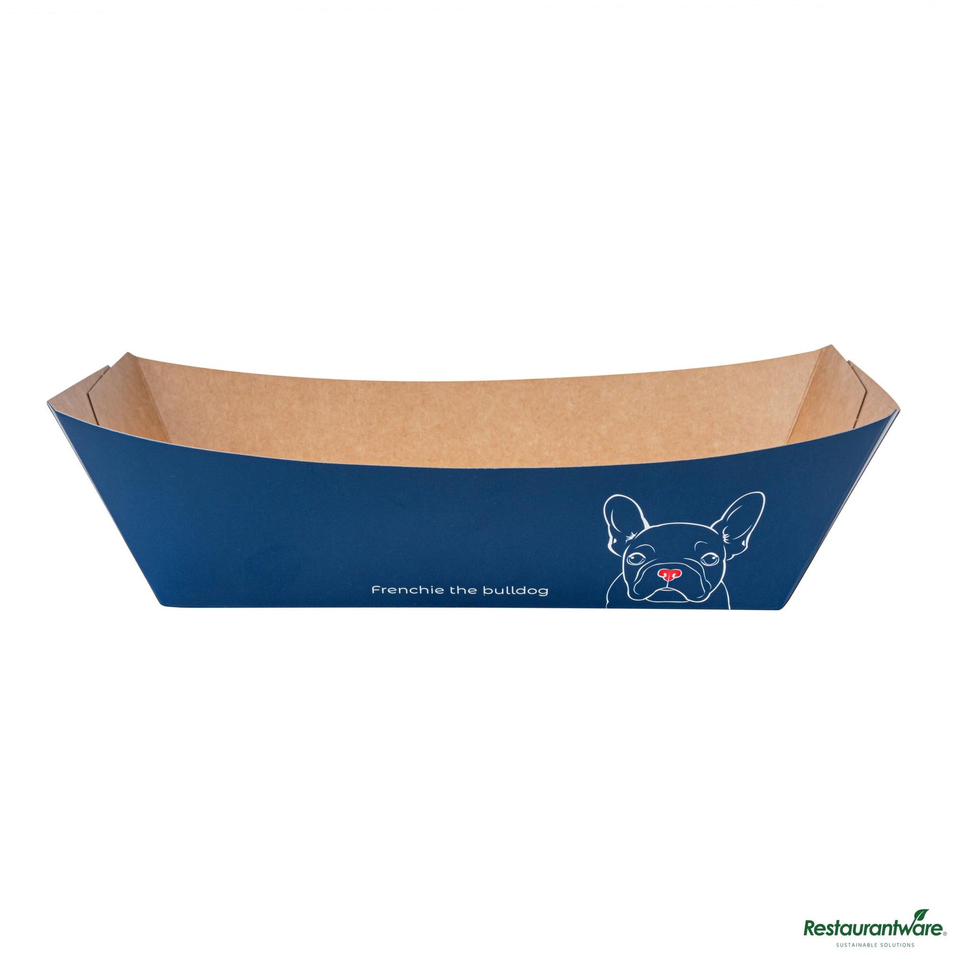 Wholesale Restaurantware Bio Tek 2 Lb Frenchie Paper #200 Boat - 6 1/2" X 3 3/4" X 2 1/4"- Bulk