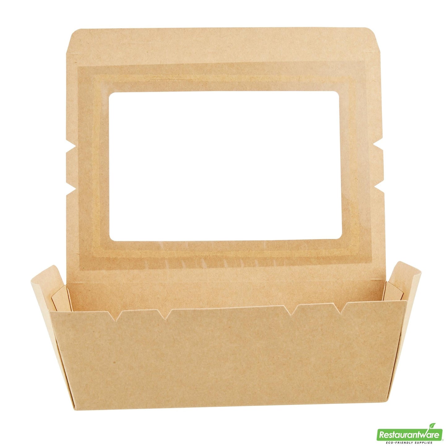 Restaurantware 71 Oz Kraft Paper Large Take Out Container - Hinge Lock