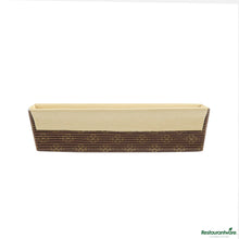 Wholesale Restaurantware Panificio 18 Oz Kraft Paper Baking Loaf Pan - Greaseproof, Rippled - 7 3/4" X 3 1/4" X 2"- Bulk