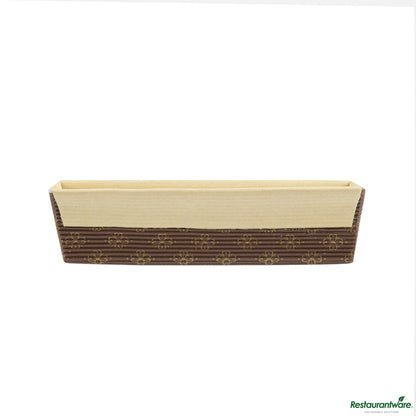 Wholesale Restaurantware Panificio 18 Oz Kraft Paper Baking Loaf Pan - Greaseproof, Rippled - 7 3/4" X 3 1/4" X 2"- Bulk