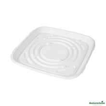 Wholesale Restaurantware Pulp Safe No Pfas Added Square White Sugarcane / Bagasse Tray - Home Compostable - 12" X 12"- Bulk