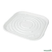 Wholesale Restaurantware Pulp Safe No Pfas Added Square White Sugarcane / Bagasse Tray - Home Compostable - 16" X 16"- Bulk