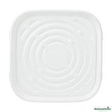 Wholesale Restaurantware Pulp Safe No Pfas Added Square White Sugarcane / Bagasse Tray - Home Compostable - 16" X 16"- Bulk