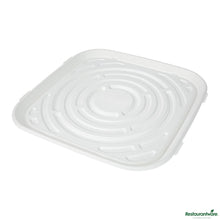 Wholesale Restaurantware Pulp Safe No Pfas Added Square White Sugarcane / Bagasse Tray - Home Compostable - 18" X 18"- Bulk