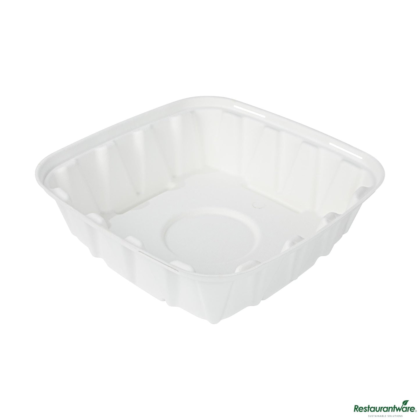 Wholesale Restaurantware Pulp Safe No Pfas Added Square White Sugarcane/bagasse Tray Lid - Home Compostable, Fits 12"- Bulk