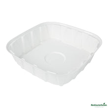 Wholesale Restaurantware Pulp Safe No Pfas Added Square White Sugarcane / Bagasse Tray Lid - Home Compostable, Fits 16"- Bulk