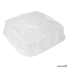Wholesale Restaurantware Pulp Safe No Pfas Added Square White Sugarcane / Bagasse Tray Lid - Home Compostable, Fits 18"- Bulk