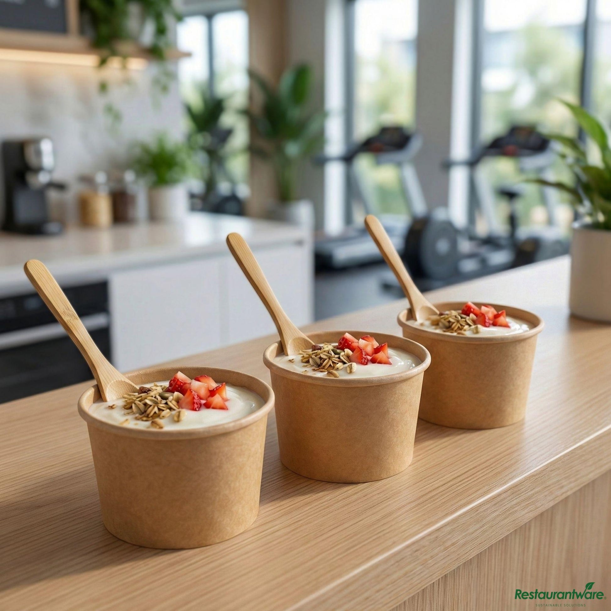 Wholesale Restaurantware Coppetta 4 Oz Round Kraft Paper to Go Cup - 3" X 3" X 2 1/2"- Bulk