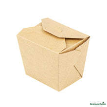 Wholesale Restaurantware Bio Tek 8 Oz Square Kraft Paper Microwavable Noodle Take Out Container - 2 3/4" X 2 1/4" X 2 1/2"- Bulk