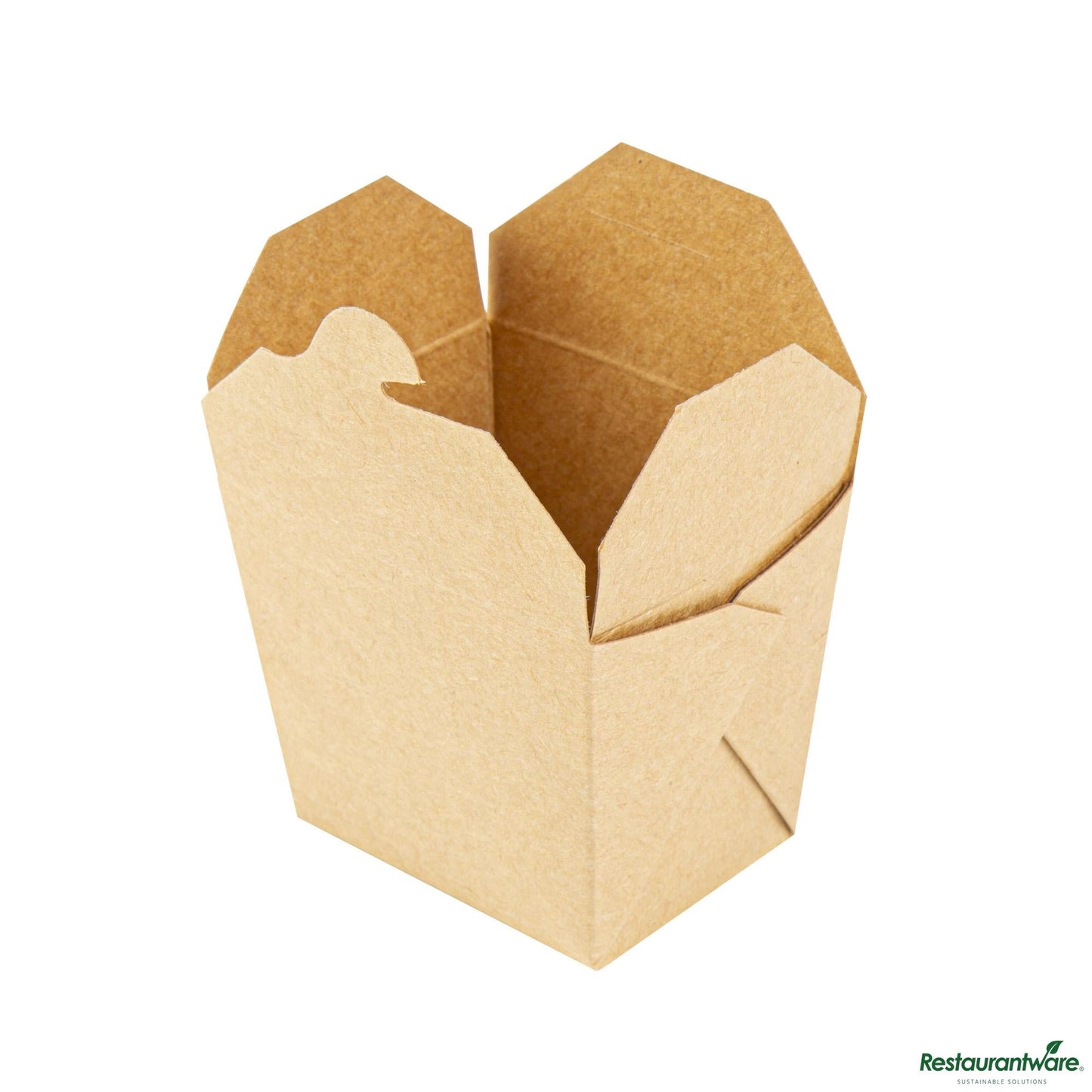 Wholesale Restaurantware Bio Tek 8 Oz Square Kraft Paper Microwavable Noodle Take Out Container - 2 3/4" X 2 1/4" X 2 1/2"- Bulk