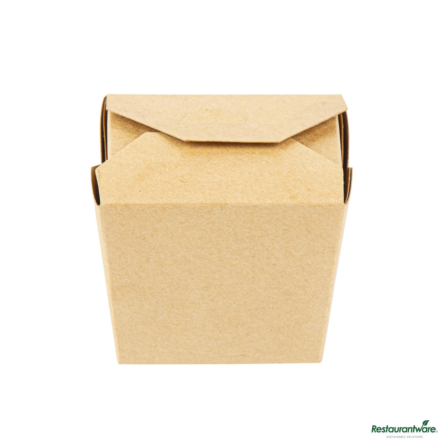 Wholesale Restaurantware Bio Tek 8 Oz Square Kraft Paper Microwavable Noodle Take Out Container - 2 3/4" X 2 1/4" X 2 1/2"- Bulk