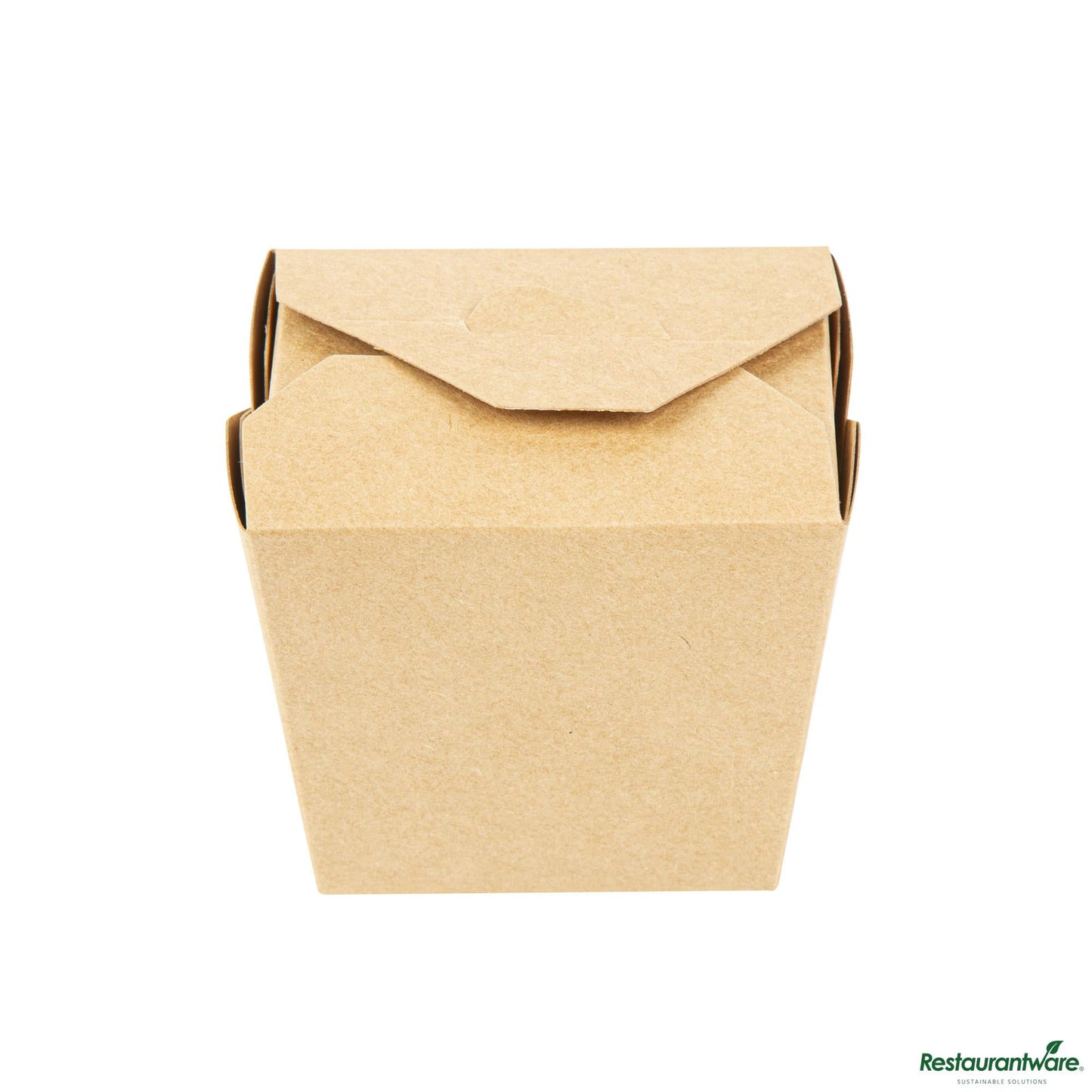 Wholesale Restaurantware Bio Tek 16 Oz Square Kraft Paper Microwavable Noodle Take Out Container - 3 1/2" X 3" X 3 1/4"- Bulk