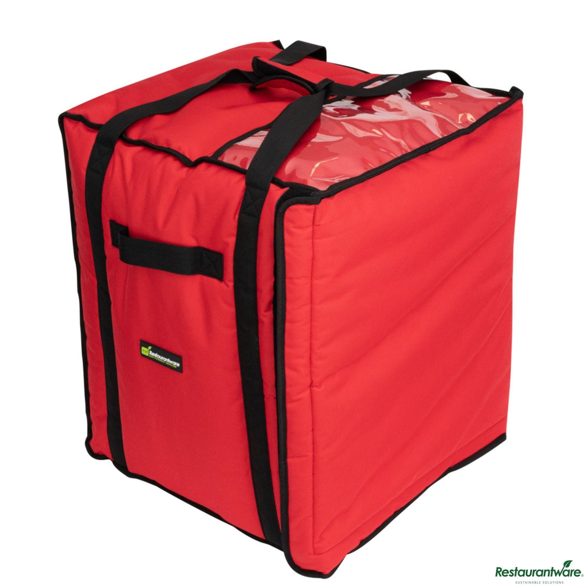 Wholesale Restaurantware Delivery Tek Red Pizza Bag - Holds 10-18", Insulated - 19" X 19" X 23"- Bulk